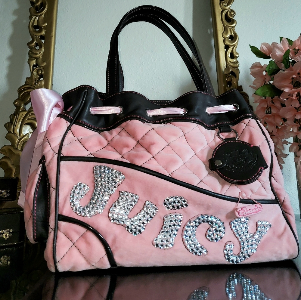 Pink Velour Daydreamer Custom Crystallized Juicy Couture